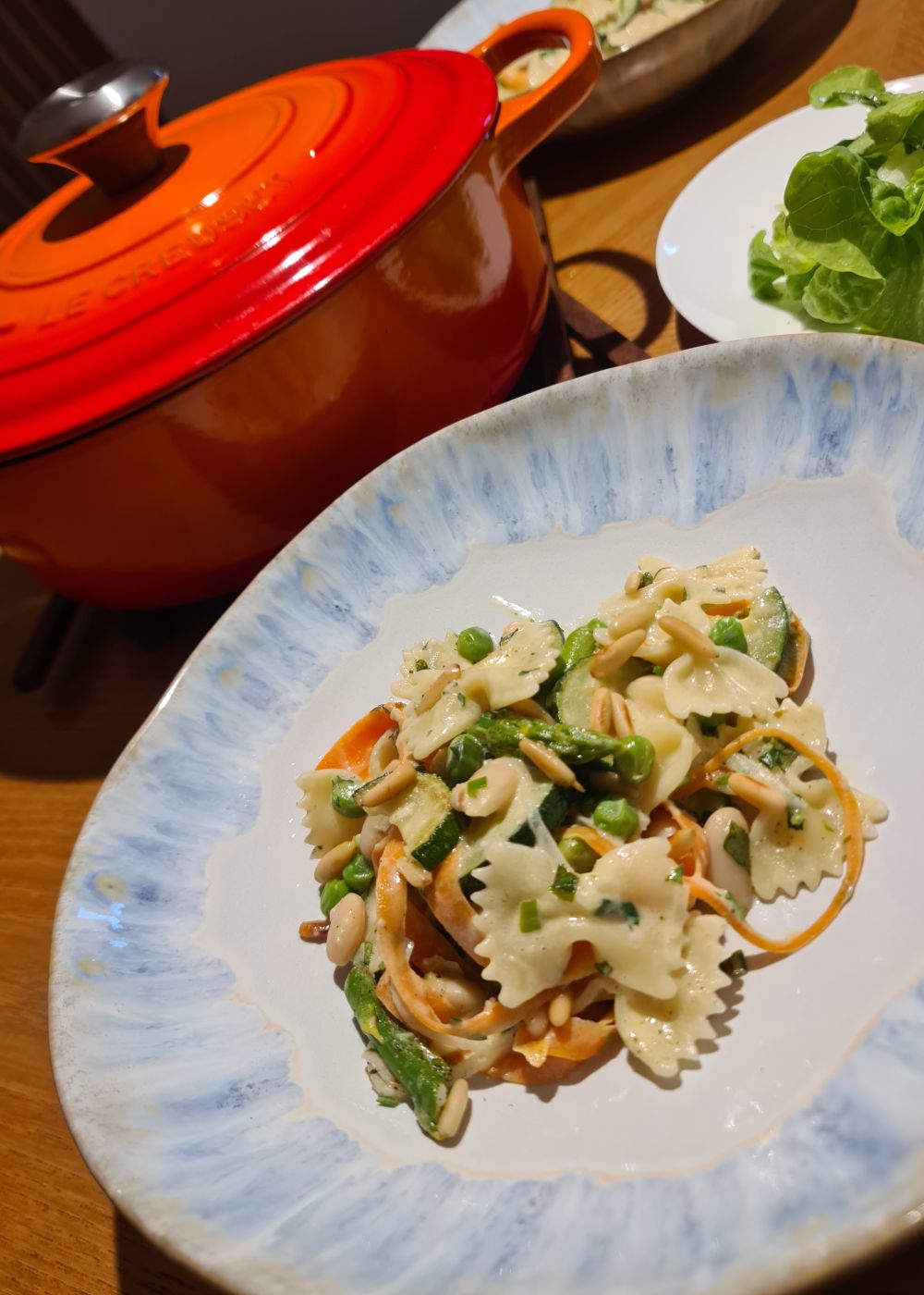 Rezeptbild Frühlings-Farfalle mit Erbsen & weißen Bohnen